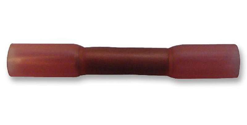 Multicomp Pro (DHSB 1) Butt Splice, Red, DHSB, 22 AWG, 16 AWG, 1.5 mm²
