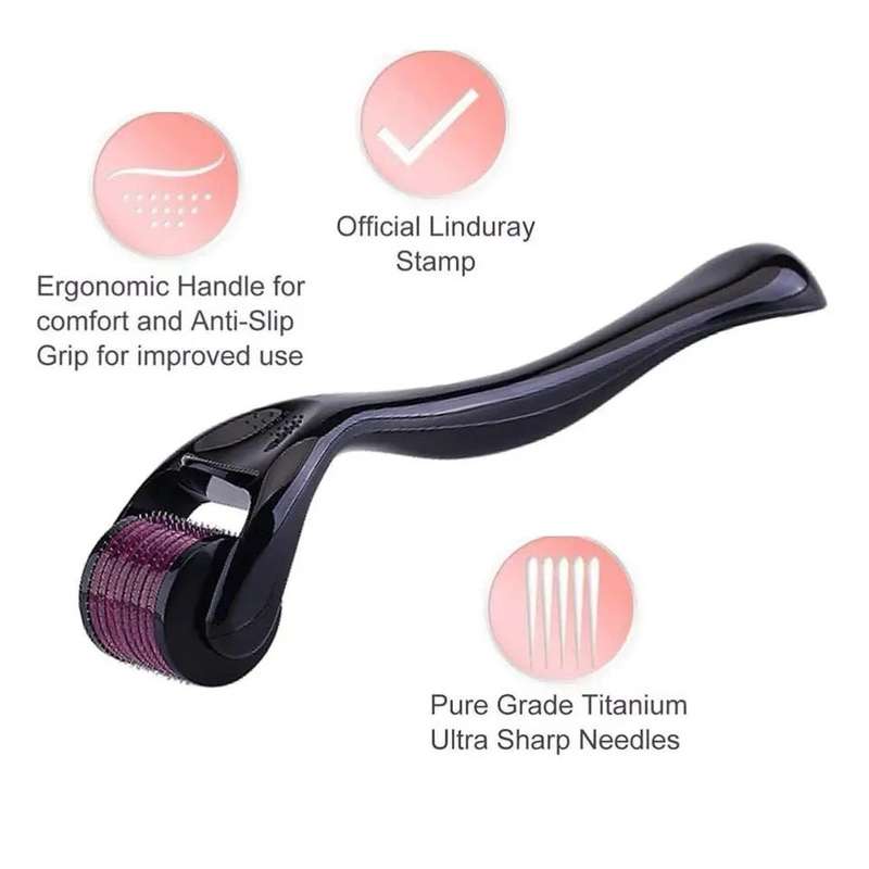 Beard Growth Oil 2 Pack + Derma Roller System Kit