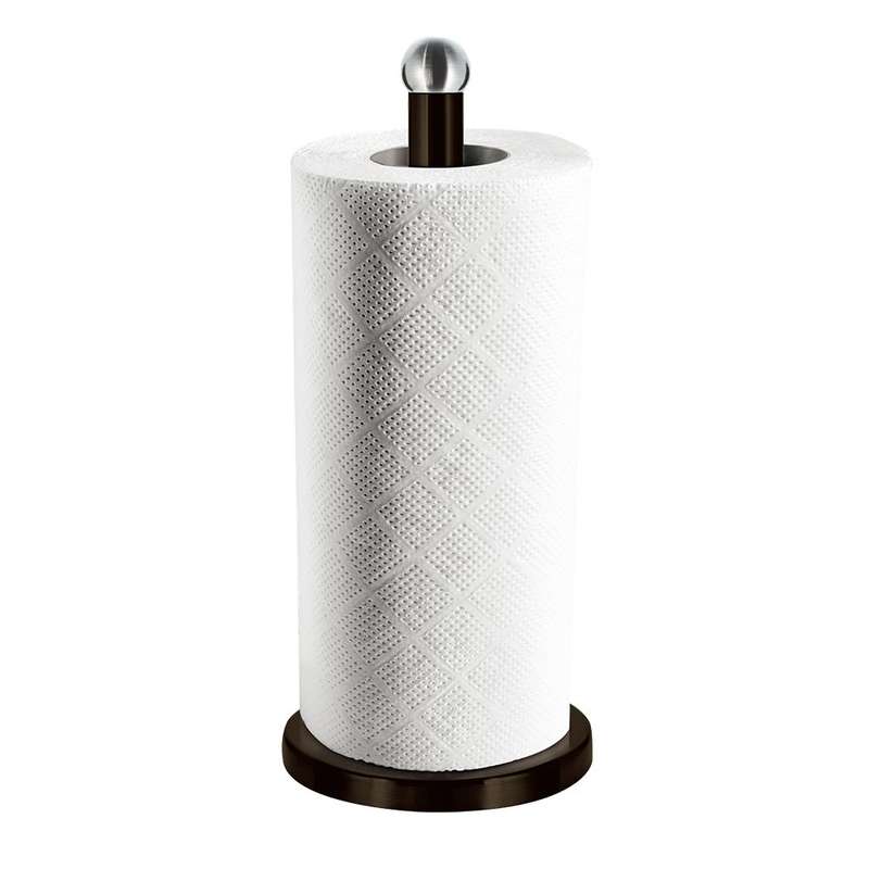 Berlinger Haus - 34 cm Premium Kitchen Roll Holder - Black Silver Edition (DISPLAY MODEL)