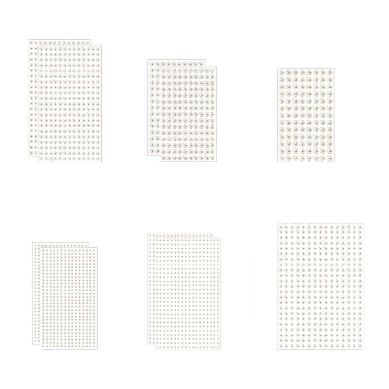 Bigfive Self Adhesive Pearl Stickers Peals Gems For DIY Craft Crafts Decor