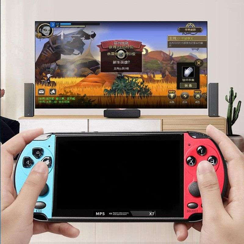 4.3inch Handheld MP5 X7 Retro Game Console-8GB