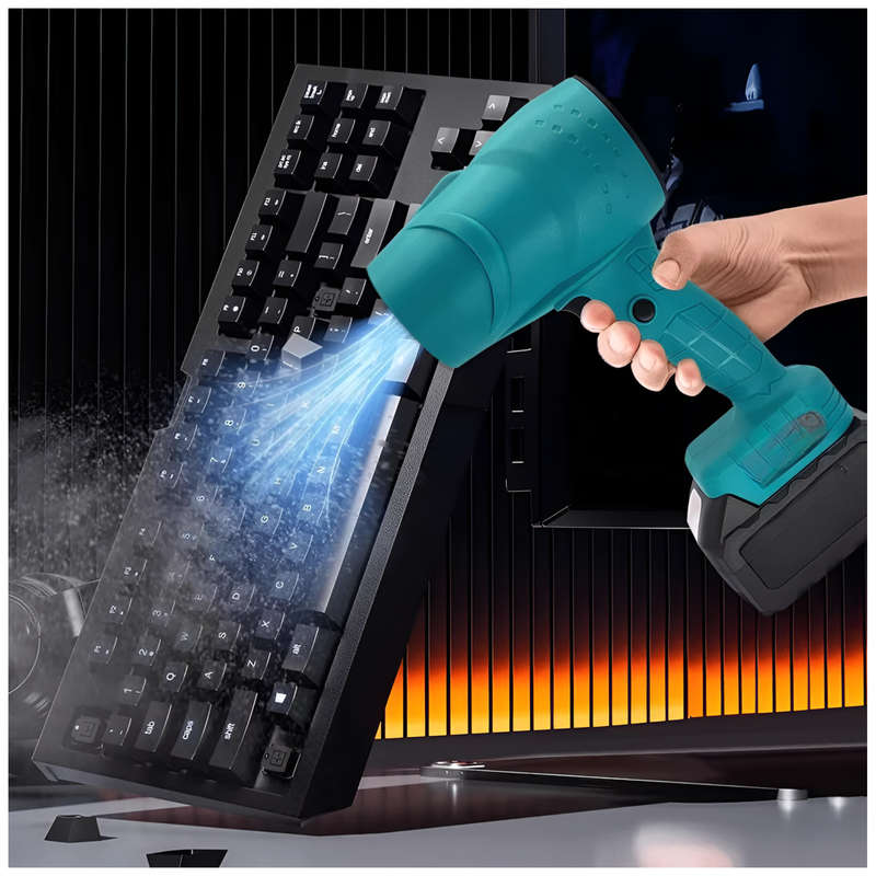 48V High Power Handheld Cordless Air Gun Blow Dryer With 2 Baterries