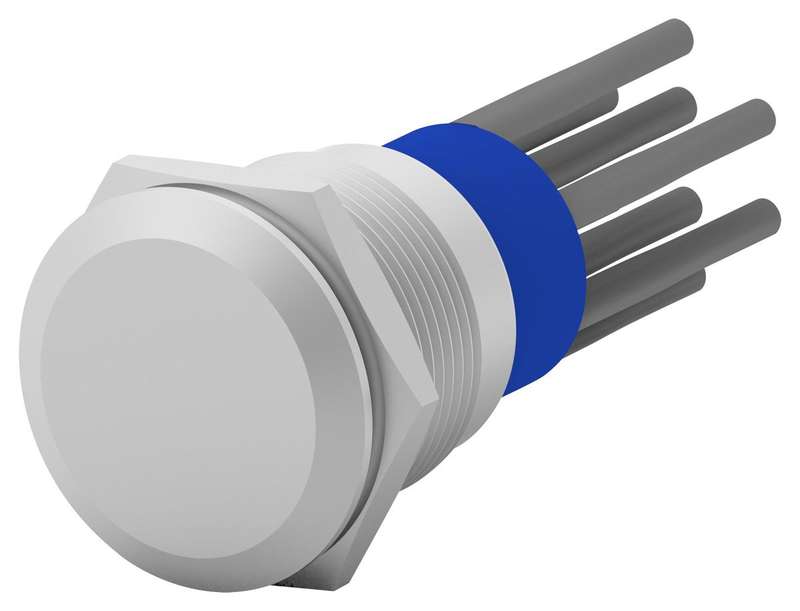 Alcoswitch (AV1920EG12T5Q04) Vandal Resistant Switch, AV19, 19 mm