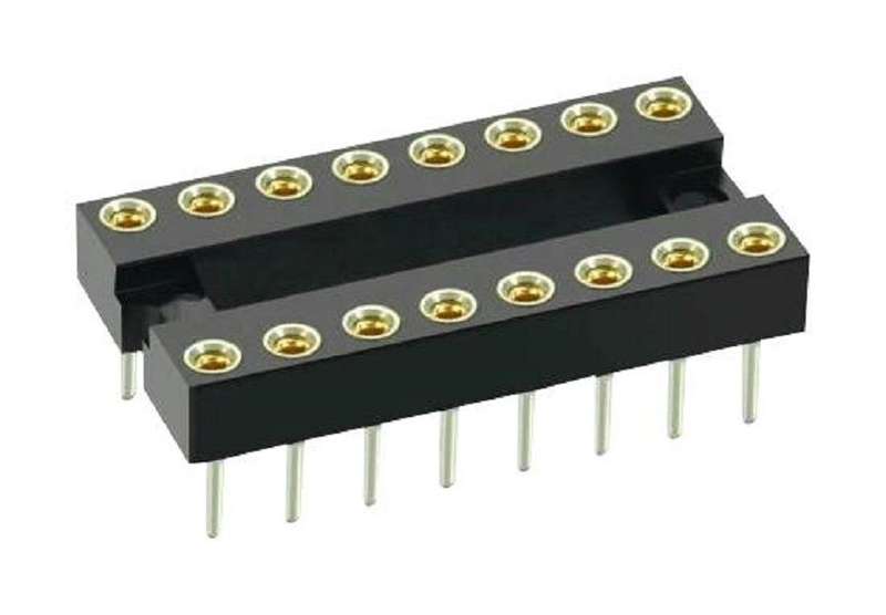 Harwin (D2828-42) IC & Component Socket, 28 Contacts, DIP Socket, 2.54 mm