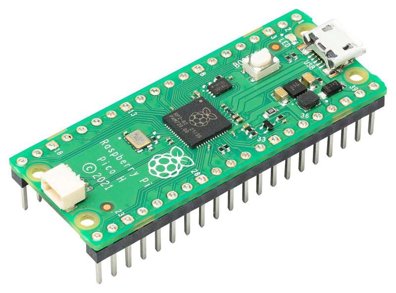 Raspberry-Pi (RASPBERRY PI PICO H) ARM Cortex-M0+, 264kB RAM, 2MB Flash