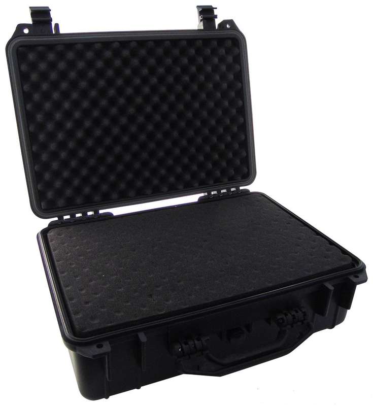 Duratool 22-24115 Waterproof Case, Black, PP 176 mm Height, 357 mm Width