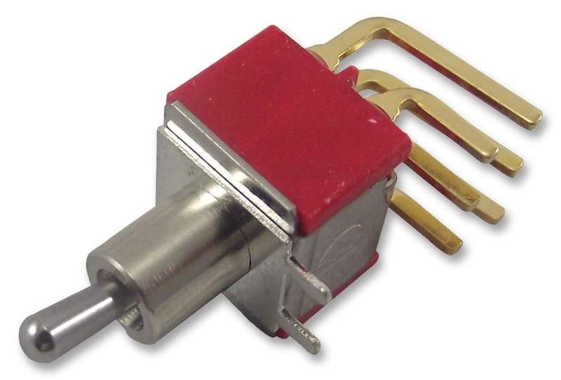 Multicomp Pro (1MD1T2B4M6RE) Toggle Switch, On-On, DPDT, Non Illuminated