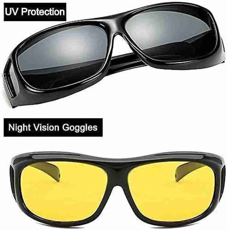 HD Vision Wrap Around Glasses High Definition Lenses Enhances Clarity