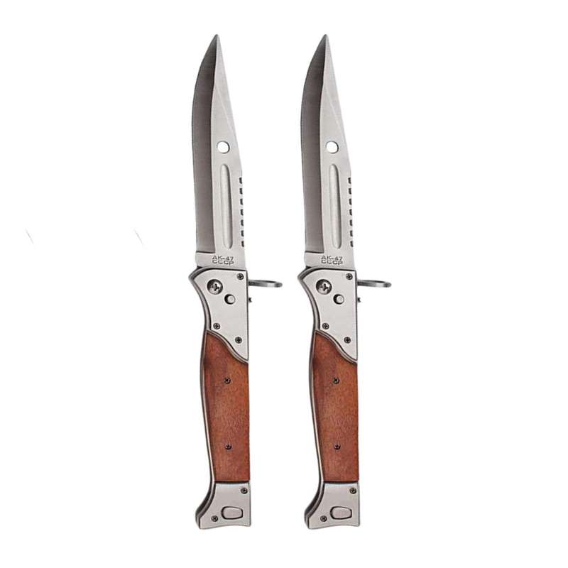 AK-47 Automatic Bayonet Stainless Steel Hunting Knife XL 35cm 2 Pack Combo