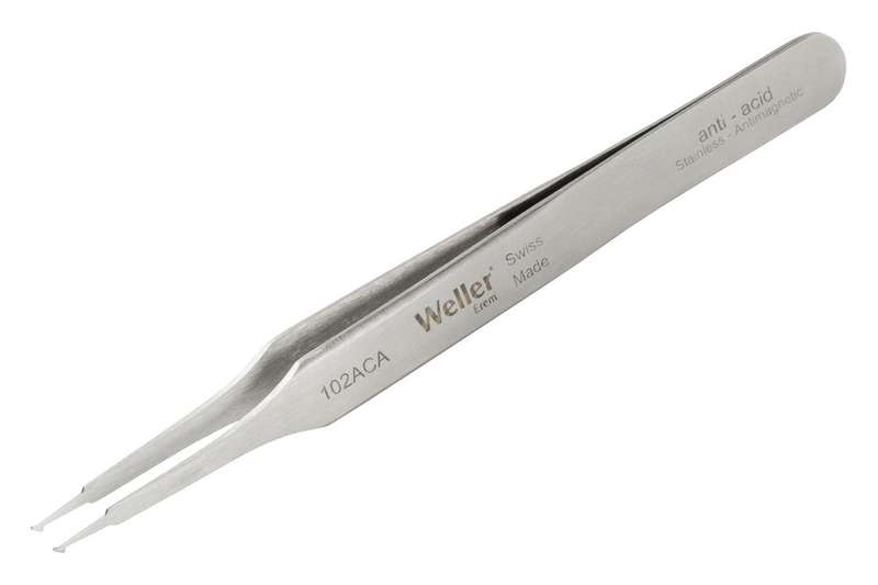 Weller Erem (102ACA) Tweezer, SMD, 115 mm, Stainless Steel Body