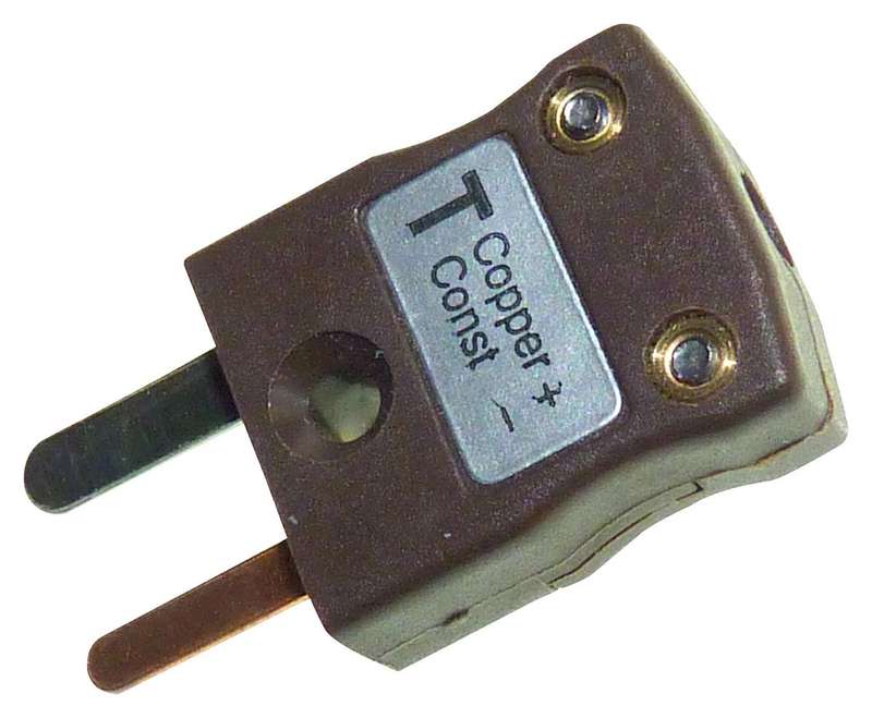 Labfacility (IM-T-M (IEC)) Thermocouple Connector, Plug, Type T, IEC