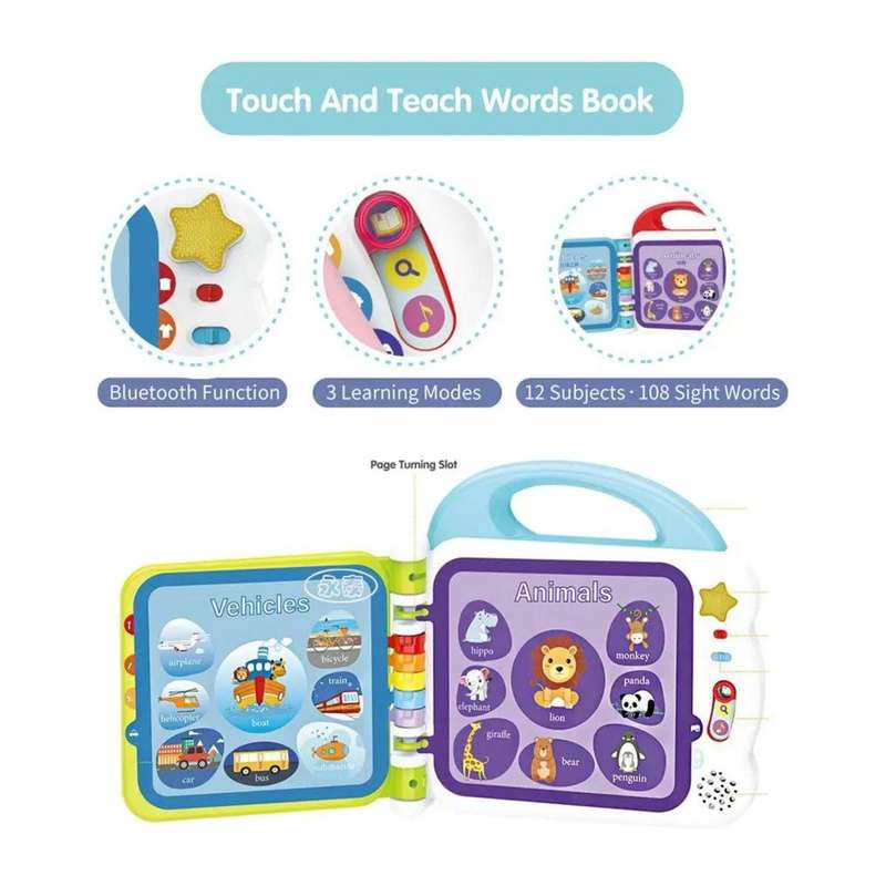 Kids Touch and Teach Words Book