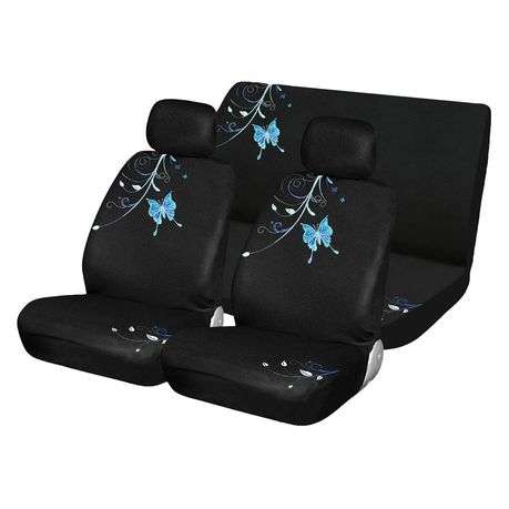 Auto Gear 6 Piece Universal Butterfly Design Car Seat Covers