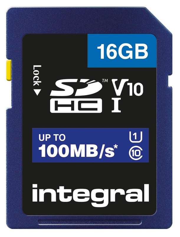 Integral (INSDH16G-100V10) 16GB High Speed Memory Card