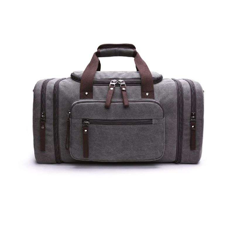 Canvas Duffel Bag Carry-on Overnight Bag - Blue
