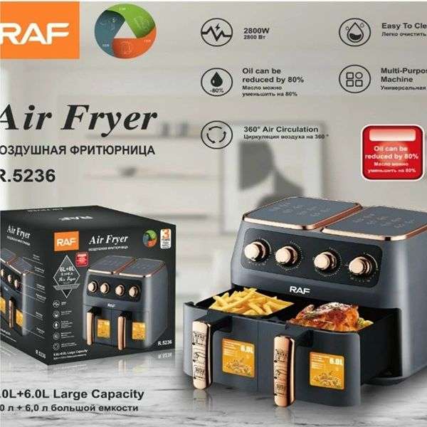 RAF  Oven air fryer 3L+3L Air Fryer-R5236