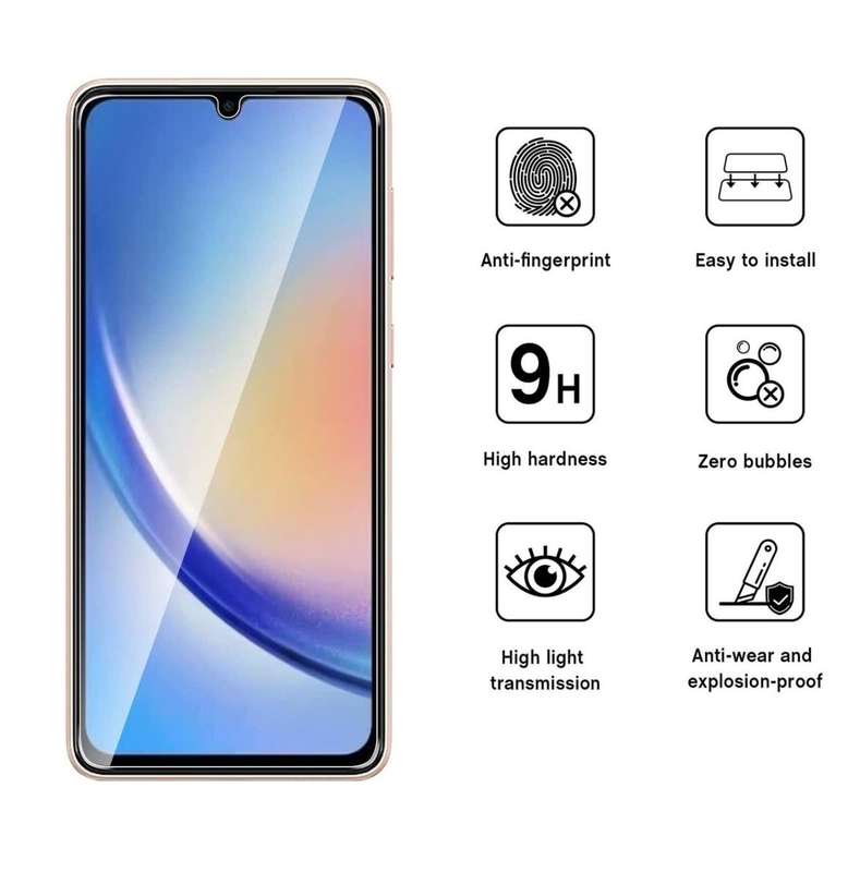 Samsung A24 Combo Deal Screen Protector + Silicone Black Cover