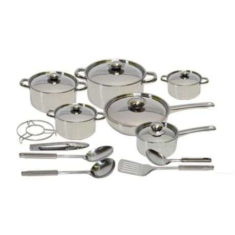 18 Piece Stainless Steel Cookware