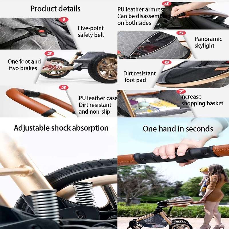 3 in 1 Baby Stroller