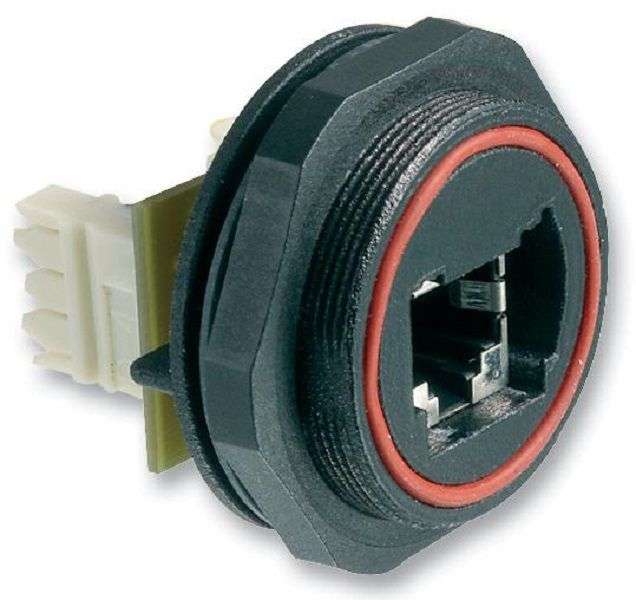 Bulgin Limited (PX0839/IDC) Modular Connector, RJ45 Jack, 1 x 1 (Port)