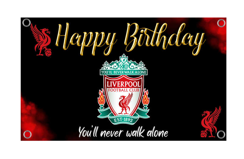 Liverpool Football Club Birthday Banner - Party Decor