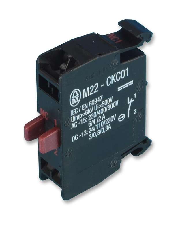 Eaton (M22-CKC01) Contact Block, Rear, 1NC, 6 A, 500 V