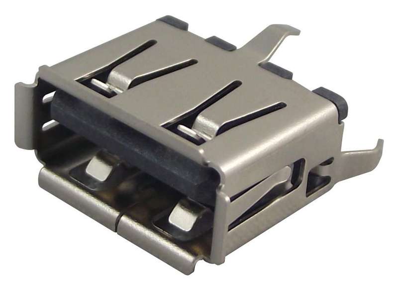 Molex (105057-0001) USB Connector, USB Type A, USB 2.0, Receptacle, 4 Ways