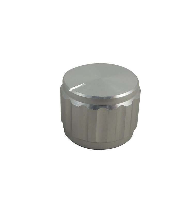 Multicomp Pro (20T-2D) Knob, Round Shaft, 6.35 mm, Aluminium