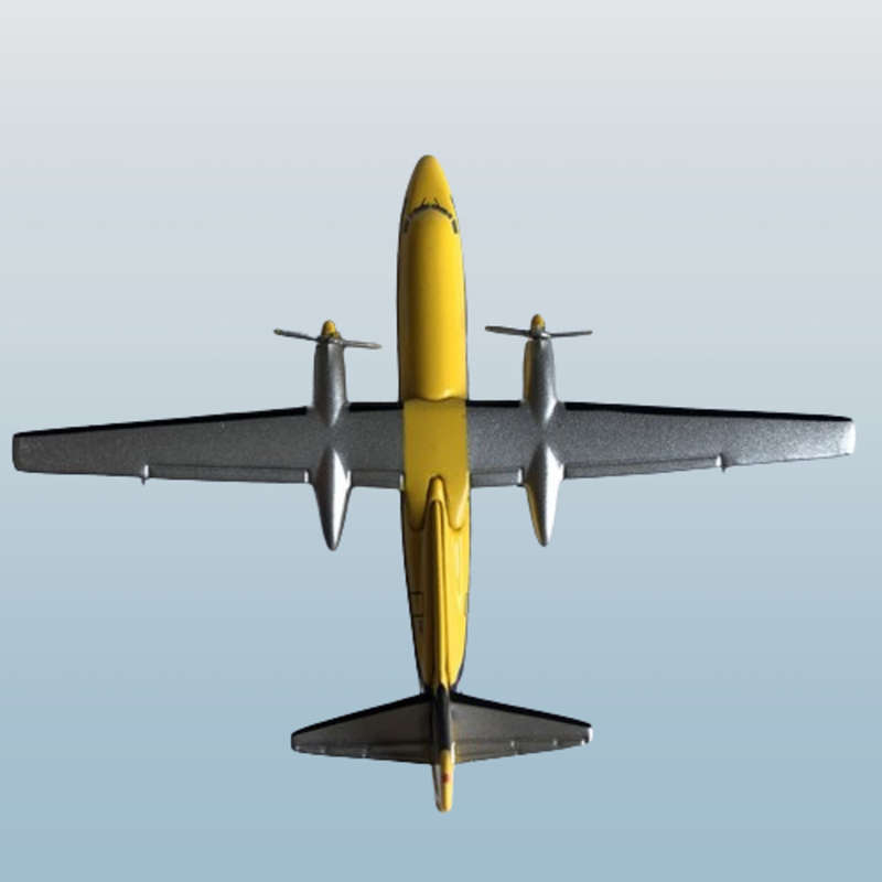 1:400 Scale, TAT European Airlines,Fokker F-27, Diecast Alloy Display Model