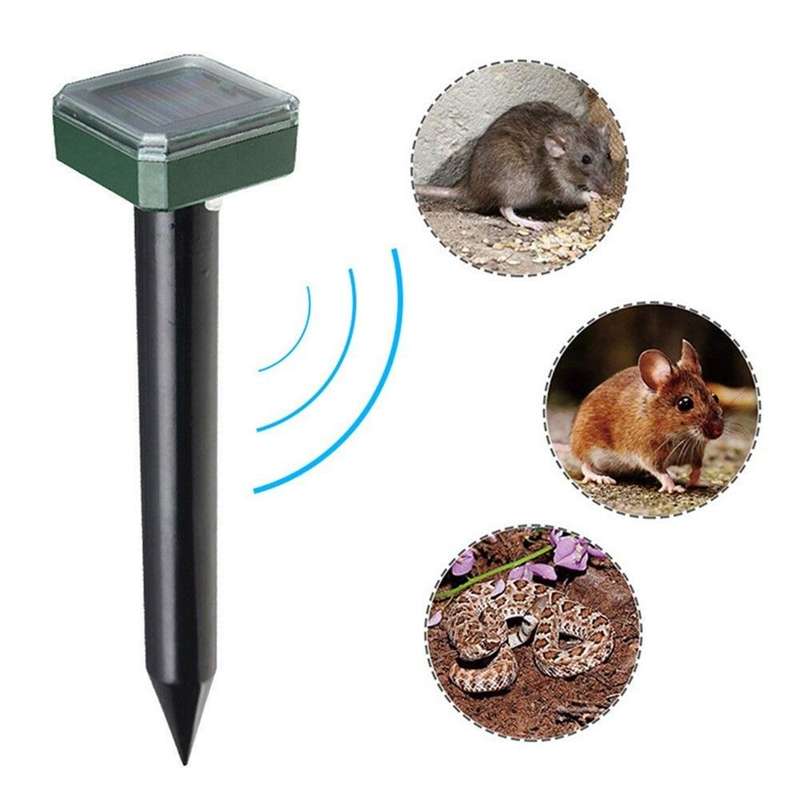 Solar Powered Ultrasonic Animal Control Rodent Repellent and Deterrent