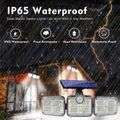 2 x JD 3PC Solar Powered Human Motion Sensor Light Lamp with Remote Control