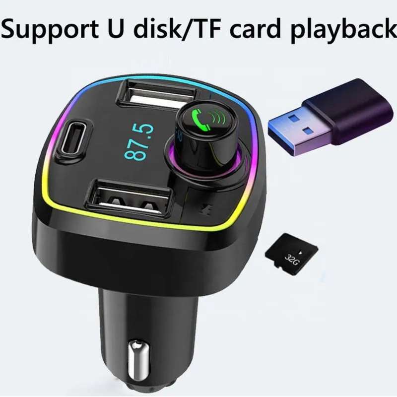 Wireless Car MP3 Player & Fast Charger with Handsfree BT Kit