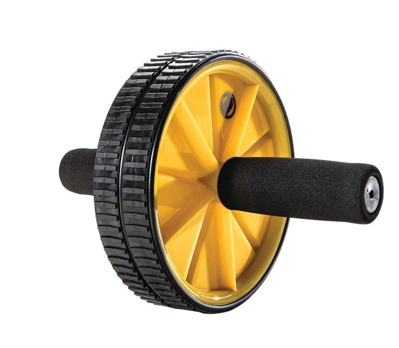 AB Wheel - Gym Home Yellow & Black
