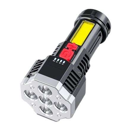 Multi-function Flashlight Portable Mini Strong Retractable Light
