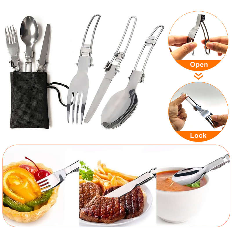 13 pcs Ultra-Light Portable Outdoor  Camping Cookware Stove Cultery Set