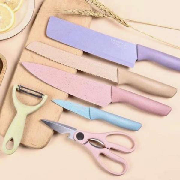 Corrugated Kitchen Knife Set 6 Piece