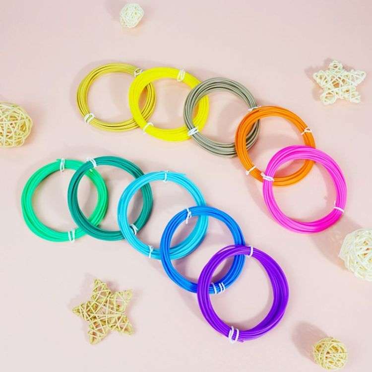10 Colors 3D Pen Filament Refills 1.75mm Printer Refill Pack