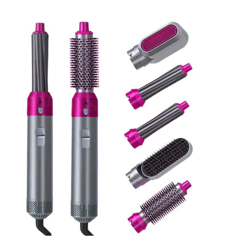 5 in 1 Interchangeable Hot Air Brush and Hair Dryer