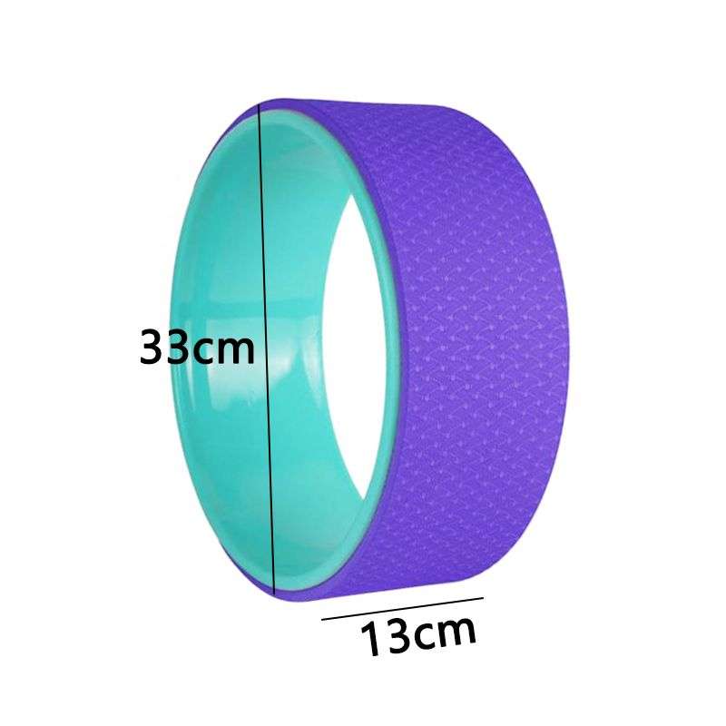 Professional Yoga Wheel Back Wheel Great For Stretching - Violet