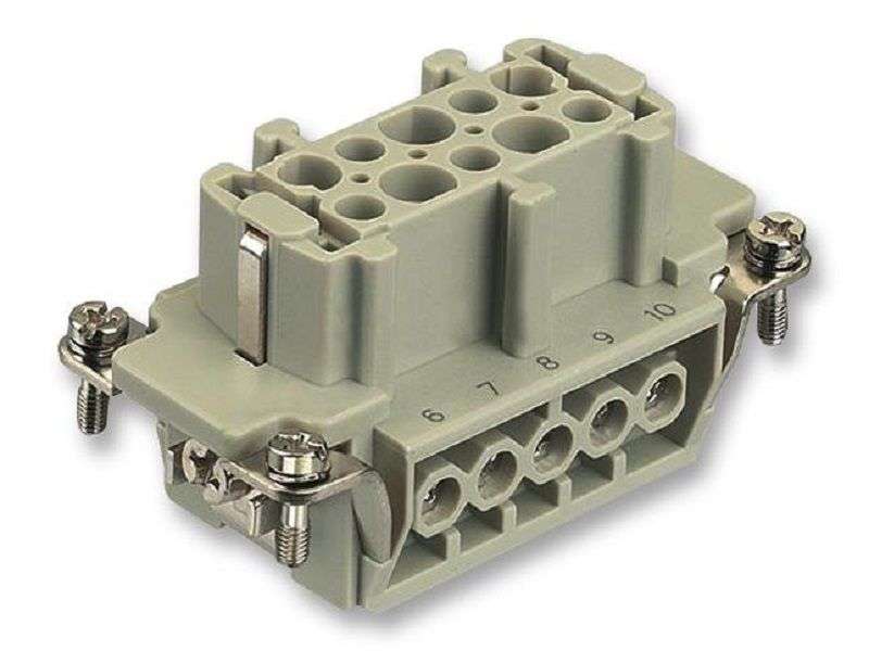 Harting (0933 010 2701) Heavy Duty Connector, 10+PE Signal, Han E, Insert