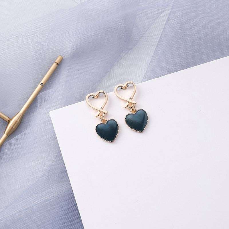 Acrylics Heart Shape Earrings For Women