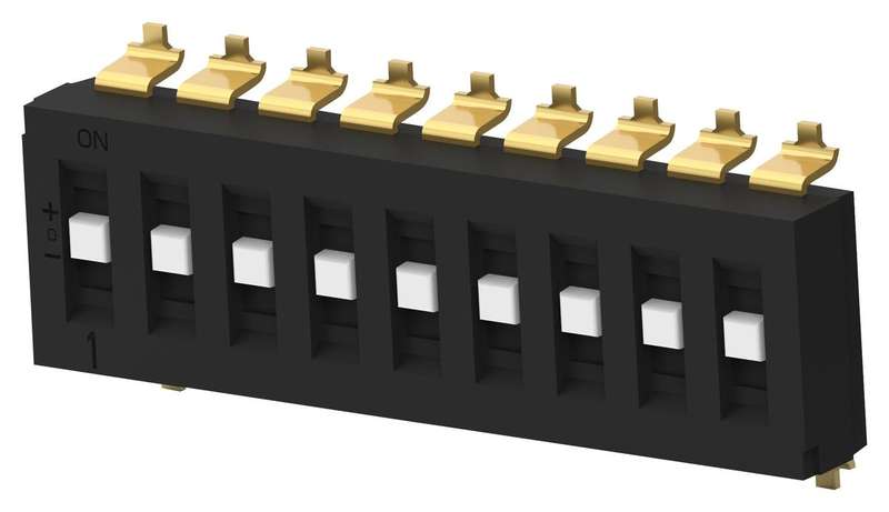 Alcoswitch (TDS09SGRSTR04) DIP / SIP Switch, SP3T, 24 V, 25 mA
