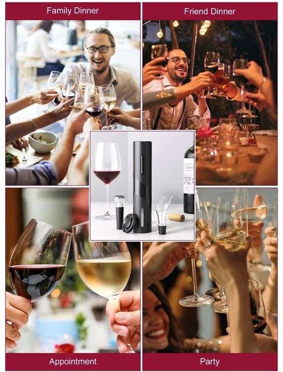 4 In 1 Electric Wine Corkscrew Set