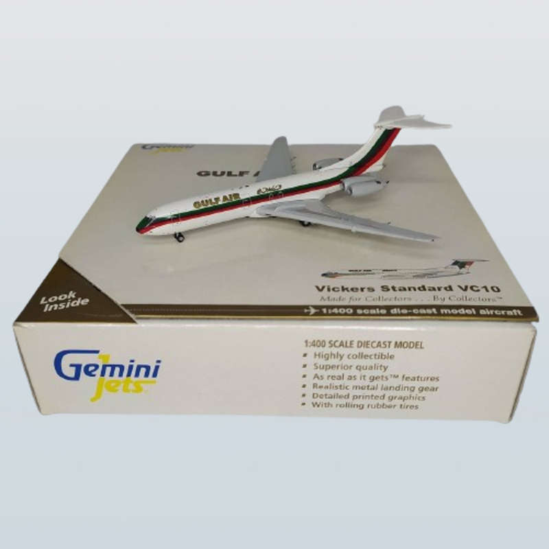 1:400 Scale, Gulf Air, Vickers Vc10, Diecast Alloy Display Model Airplane