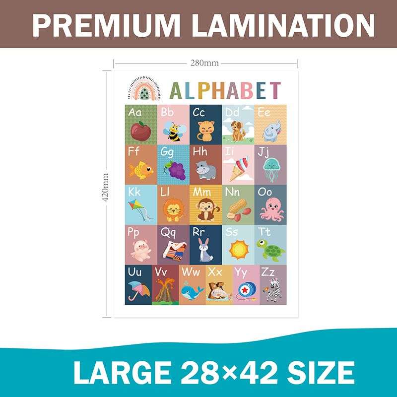 18pcs Preschool Educational Learning Posters for Kids Toddlers
