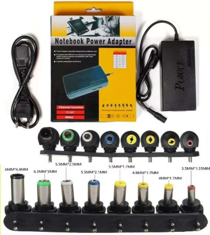 Universal Laptop Charger - 8 Pieces