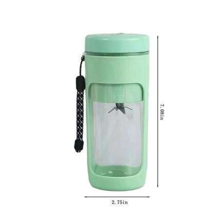 Portable Electric Juice Cup With Six Head Stainless Steel 450ML