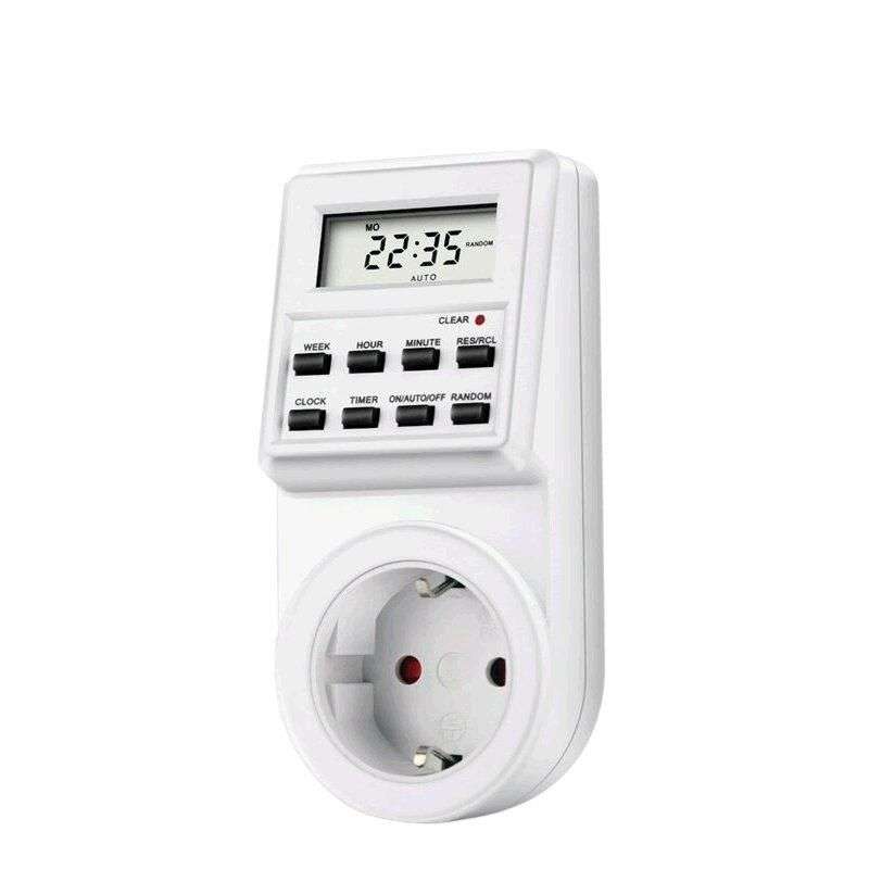 220V 24 Hour Programmable Digital LCD Power Timer Switch - Start & Stop your Electrical Devices
