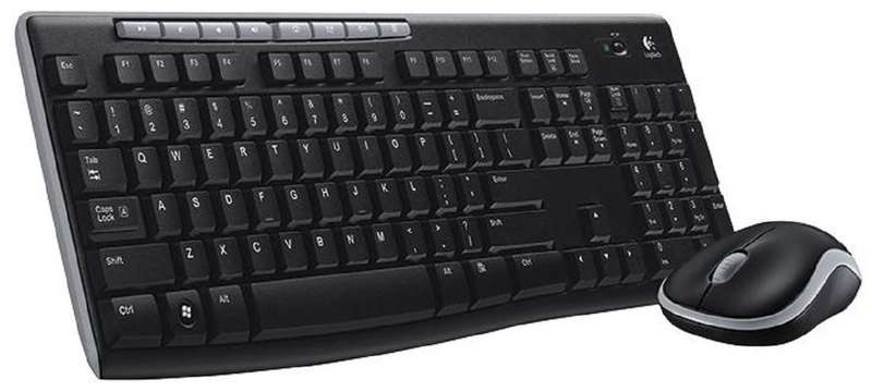 Logitech (920-004523) Keyboard, 3 Button Mouse, Wireless, QWERTY, 2.4GHz