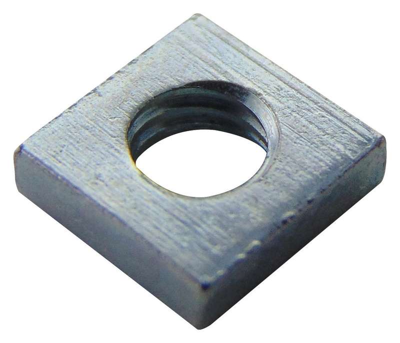 TR Fastenings (M4- SQST-Z100-) Press Nut, Square, Bright Zinc Plated, M4